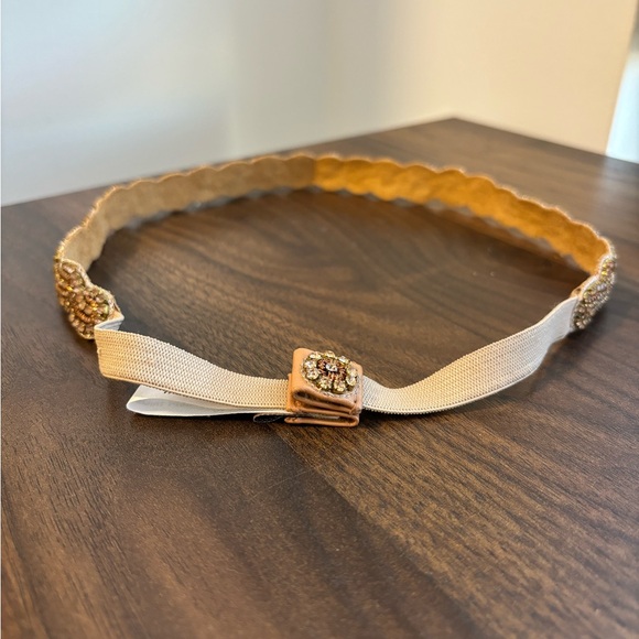 Anthropologie Thin Elastic Rhinestone Belt - Picture 4 of 4